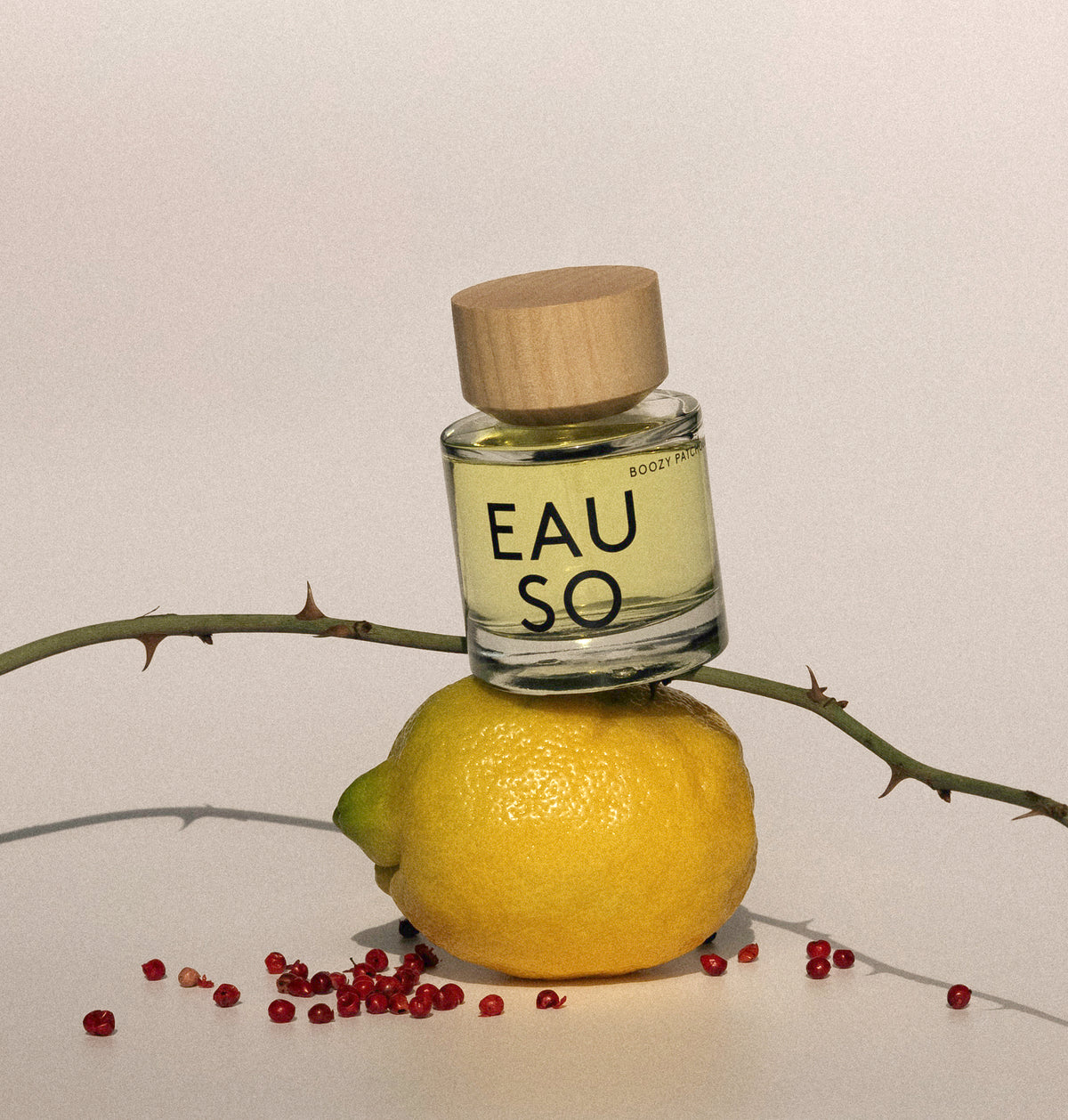 Boozy Patchouli Eau de Parfum with lemon and pink pepper EAUSO VERT
